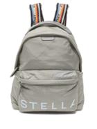 Matchesfashion.com Stella Mccartney - Rainbow Strap Padded Backpack - Womens - Grey Multi