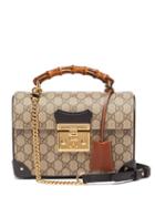 Matchesfashion.com Gucci - Padlock Gg Supreme Bamboo Handbag - Womens - Grey Multi