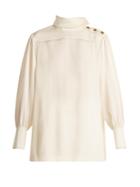 Sonia Rykiel High-neck Crepe Shirt