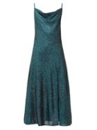 Matchesfashion.com Jonathan Simkhai - Cowl Neck Sequinned Midi Dress - Womens - Dark Green