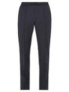 Brioni Drawstring-waist Slim-leg Wool Tailored Trousers