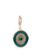 Selim Mouzannar - Kastak Diamond, Tsavorite & 18kt Rose-gold Charm - Womens - Green Multi