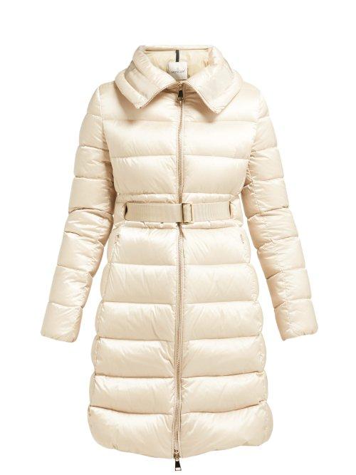 Matchesfashion.com Moncler - Bergeronette Quilted Down Coat - Womens - Beige