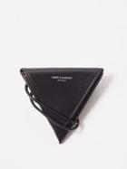 Saint Laurent - Triangle-purse Leather Cross-body Bag - Mens - Black