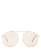 Matchesfashion.com Tom Ford Eyewear - Simone Round Frame Sunglasses - Womens - Pink