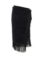 Matchesfashion.com Gabriel For Sach - Pareo Fringed Cotton-terry Sarong - Womens - Black