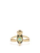 Daniela Villegas - Preemie Chameleon Tsavorite & 18kt Gold Ring - Womens - Green Multi