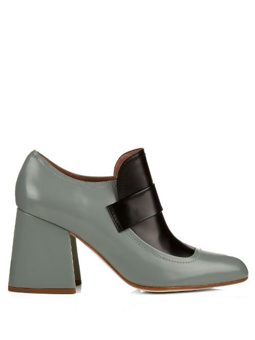 Marni Leather Block-heel Pumps