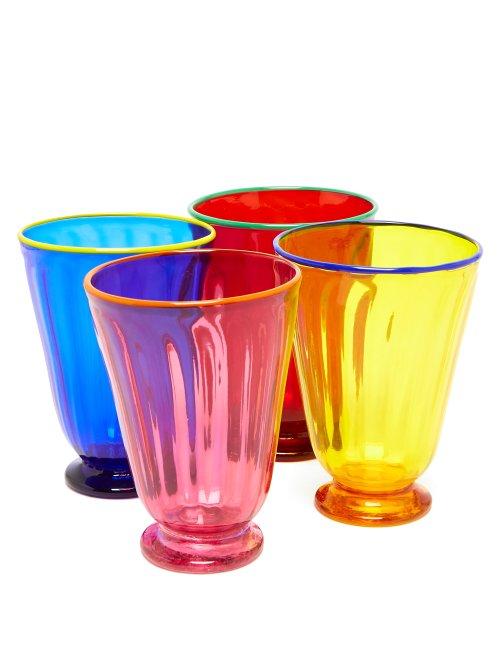 Matchesfashion.com La Doublej - X Salviati Set Of Four Glasses - Multi