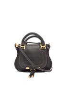 Matchesfashion.com Chlo - Marcie Mini Grained Leather Cross-body Bag - Womens - Black