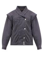 Matchesfashion.com Isabel Marant - Eriala Detachable-sleeve Denim Jacket - Womens - Black
