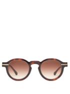 Matchesfashion.com Matsuda - M2050 Round Tortoiseshell-acetate Sunglasses - Mens - Brown