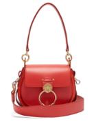 Matchesfashion.com Chlo - Tess Small Leather And Suede Cross Body Bag - Womens - Red