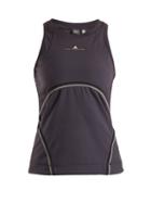 Matchesfashion.com Adidas By Stella Mccartney - Cut Out Performance Tank Top - Womens - Dark Grey