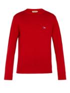 Matchesfashion.com Maison Kitsun - Fox Motif Wool Sweater - Mens - Red