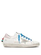 Matchesfashion.com Golden Goose - Superstar Beaded Leather Trainers - Womens - White Multi