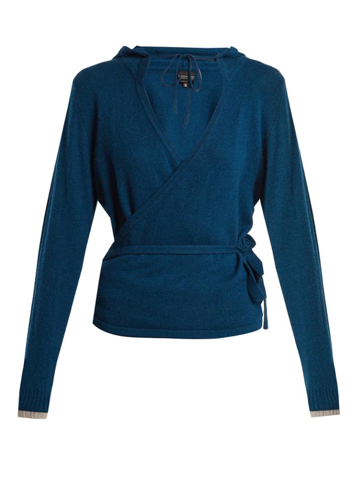 Pepper & Mayne Hooded Cashmere Wrap Top