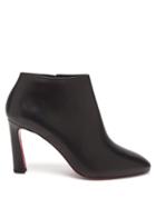 Matchesfashion.com Christian Louboutin - Eleonor 85 Leather Ankle Boots - Womens - Black