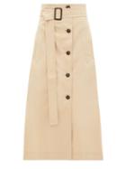 Matchesfashion.com S Max Mara - Lisotte Skirt - Womens - Beige