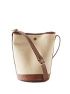 A.p.c. - Helene Leather-trim Canvas Bucket Bag - Womens - Tan White