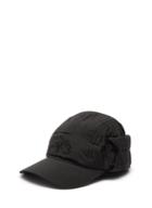 Matchesfashion.com Y-3 - Logo-embroidered Shell Neck-flap Cap - Mens - Black
