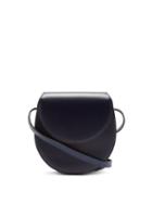 Matchesfashion.com Hunting Season - The Saddle Leather Cross-body Bag - Womens - Navy