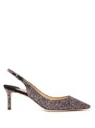 Matchesfashion.com Jimmy Choo - Erin 60 Slingback Glitter Embellished Pumps - Womens - Black