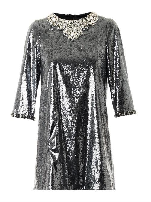 Dolce & Gabbana Crystal And Sequin-embellished Dress