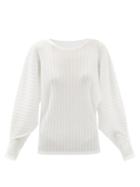 Pleats Please Issey Miyake - Round-neck Technical-pleated Jersey Top - Womens - White