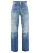 Victoria Beckham - Serge Two-tone Low-rise Bootcut Jeans - Womens - Denim