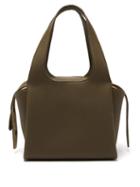 Matchesfashion.com The Row - Tr1 Folded Leather Bag - Womens - Khaki