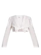Lisa Marie Fernandez Tie-waist Linen Top
