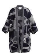 Barrie Broken Tiles Cashmere Kimono Cardigan