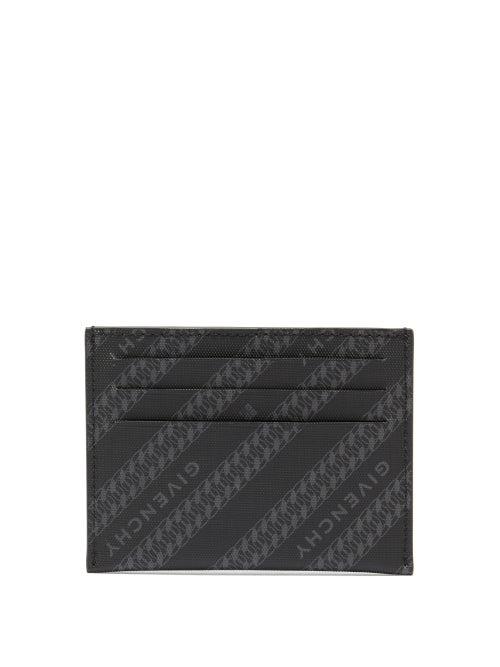 Matchesfashion.com Givenchy - Logo-print Coated-canvas Cardholder - Mens - Black