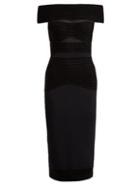 Matchesfashion.com Roland Mouret - Hanbury Stretch Jersey Dress - Womens - Black