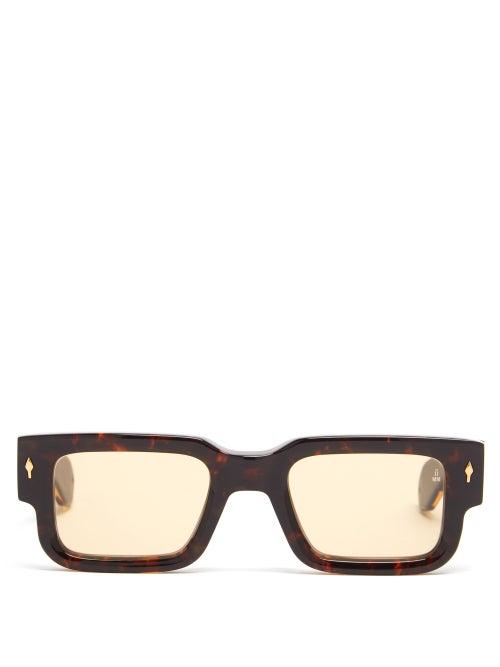 Jacques Marie Mage - Ascari Square Tortoiseshell-acetate Sunglasses - Mens - Brown