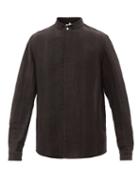 11.11 / Eleven Eleven - Linen-blend Shirt - Mens - Black