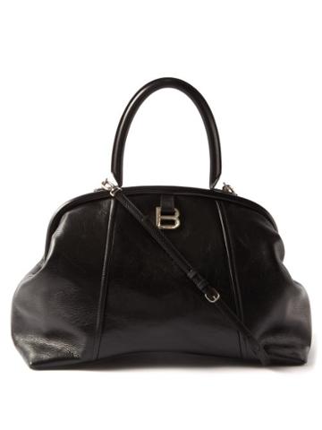 Balenciaga - Frame L B-logo Leather Bag - Womens - Black