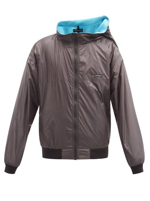 Matchesfashion.com Y/project - Clipped-shoulder Shell Jacket - Mens - Black Blue