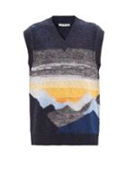 Acne Studios - Koris Sunset-intarsia Wool Vest - Womens - Multi