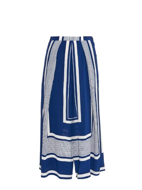 Mih Jeans Walt Wide-leg Cropped Silk Trousers
