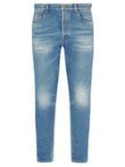 Matchesfashion.com Prada - Straight Leg Distressed Jeans - Mens - Denim