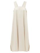 Matchesfashion.com Cheval Pampa - Samba Side-tie Cotton-blend Poplin Dress - Womens - Beige