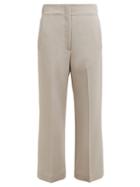 Matchesfashion.com Raey - Elasticated Back Wool Blend Trousers - Womens - Grey