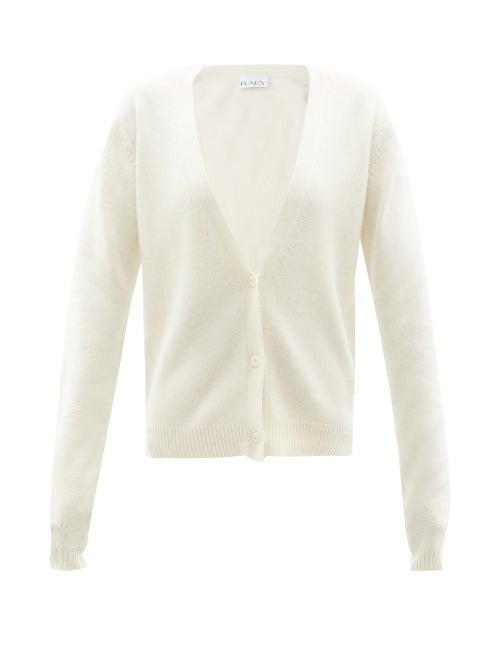 Raey - Organic-cashmere Knitted Cardigan - Womens - Cream