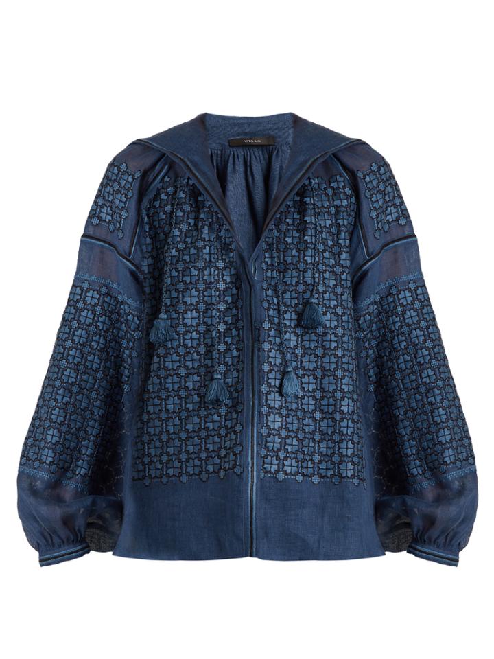 Vita Kin Strawberry Field Mid-weight Linen Blouse