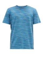 Matchesfashion.com Missoni - Space-dyed Striped Cotton-jersey T-shirt - Mens - Navy Multi