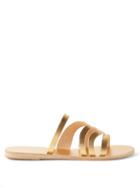 Ancient Greek Sandals - Caryae Leather Sandals - Womens - Gold