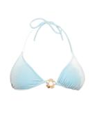 Roxana Salehoun Tortoiseshell-flower Velvet Triangle Bikini Top