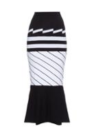 Preen By Thornton Bregazzi Nev Intarsia-knit Midi Skirt